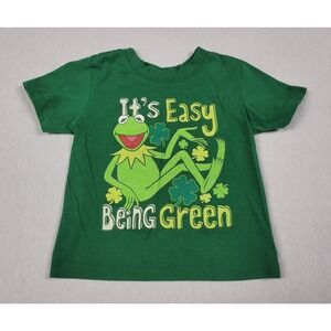 The Muppets Kermit The Frog "It's Easy Being Green" T-shirt Toddler Size 24M